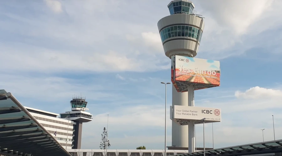 Amsterdam Schiphol Airport is one of the most important airports in Europe.